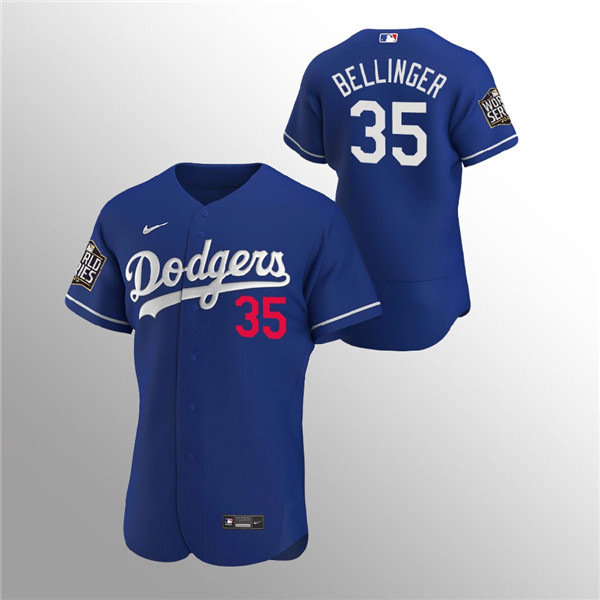 Men's Los Angeles Dodgers #35 Cody Bellinger Blue Flex Base Stitched MLB Jersey